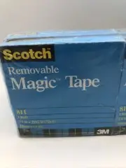 Scotch 811 Magic Tape (Removable), 2.0 Mil, 3/4" x 72 yds., Transparent 12roll