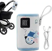 Bottle Warmer: Baby Bottle Warmer, Portable Milk Warmer | Adjustable Temperature Control Of Baby Formula Dispenser Fast And Warm, Compact Feeding Device