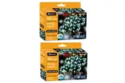 2x Sansai 50 LED Battery Lumini Decorative Christmas String Lights Cool White