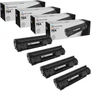 LD 4pk Comp Black Laser Toner for HP CE278A 78A LaserJet M1539dnf M1536dnf 278