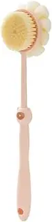 Shower Brush for two-sided, Long Handle Bath Brush Back Scrubber for Shower Exfoliating (Pink, One Size)