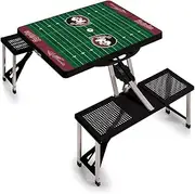 Georgia Tech Yellow Jackets - Picnic Table Portable Folding Table with Seats, (Black)