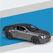 Scale Finished Model Car 1:24 for Bentley Continental Die-cast Alloy Super Sports Car Model Static Collection Souvenir Display Miniature Replica Car(Titanium)