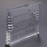 (discounted) Acrylic Periodic Table With Real Elements, Chemical Elements Display, Periodic Table Of Elements, School Teaching, Birthday Gift (discoun