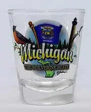 Michigan Wolverine State Elements Shot Glass