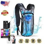 Adjustable Hydration Pack with 2L Bladder - Ideal for Hiking, Biking & Festivals