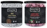 Herbs & Us Tummy Pops Mukhwas Mouth Freshener Digestives Jeera Goli Special/Cumin Seeds - 350gm & Chatpata Anardana goli - 300gm Tasty and Digestive | Pack of 2 Jar | Mukhwas Packets