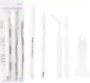 Doraking White Scrapbooking Tools with Glue Tweezer Shovel Cutter Pen for Crafting, Scrapbooking, Card Making, Paper Crafts