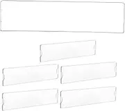 NUOBESTY Acrylic Sign Holder Wall Mount 6pcs Office Door Name Plate Adhesive Tapes Label Holders for Mailbox Bin Labels