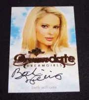 2017 Benchwarmer BETH WILLIAMS Dreamgirls #12 DREAM DATE Gold Foil Auto PLAYBOY