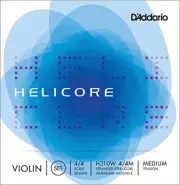 D'Addario Helicore Violin String Set with Wound E, 4/4 Scale, Medium Tension