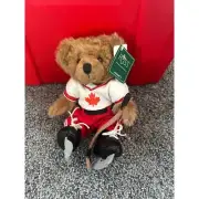 NWT Russ teddy bear Canadian hockey player amram's plush