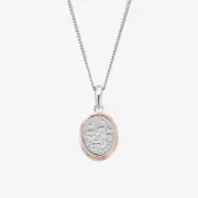Clogau Tree of Life Silver Oval Necklace 3STOL762