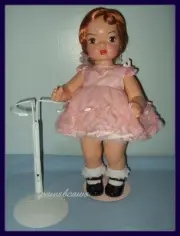 White KAISER 2701 Chubby Waist Doll Stand for TERRI LEE Jerri Lee