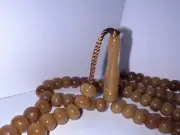 Honey Tasbih Rosary New Tasbeeh MISBAHA WORRY 99 BEADS With 2 Counter Beads