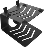 CATIEBYE Audio Cooling Stand for Desktop Speakers Metal Speaker Stands with Heightening Rack Sleek Design for Computer Gaming Desk Heat Dissipation Cable Storage
