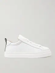 [Chloé] Chloé - + Net Sustain Lauren Scalloped Leather Sneakers - White - IT42 IT 42 White