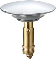 JZK Chrome plated metal 66mm bathroom sink pop up plug stopper, bathroom basin sink click clack waste plug replacement, clik-clak sink sprung plug