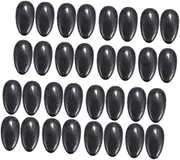 DONFAMDS 50 Pair Hair Dye Earmuffs Salon Ear Protection Catcher Hairdressing Ear Muffs Hook Wow Cover Scalp Hair Salon Ear Caps Women Hair Dye Tools Drying Coloring Foil Protectors Black