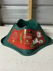 Holiday Christmas Tree Stand 506-ST Green Plastic for 6 Ft Tree Max