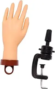 Beatifufu Manicure Training Hand Realistic Hand Shape for Nail Art Practice Sturdy and Easy to Clean Hand Model
