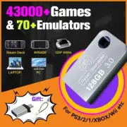 Batocera 37 USB 3.0 128GB Drive with 43,000+ Retro Games for Multiple Consoles