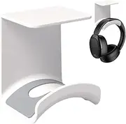 Wall Mount Headset Hanger - Punch Headphone Hook, Wall Mount Headset Holder | Convenient Game Headphone Hook for Dorms, Home, and Ofice, Easy to Install, Sturdy Adhesive for Space-Saving Storage