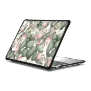 MacBook Pro 13-inch (M1 / M2 / Intel) Impact Case Botanical mint green leaves pink ivory peony floral