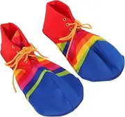 [VANZACK] 1 Pair Performance Clown Shoes Men Apparel Mens Clown Shoes Unisex Event Footwear Unisex Holiday Footwear Pu Leather