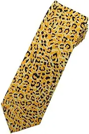 [Jacob Alexander] Boys' Prep Cheetah Animal Print Neck Tie