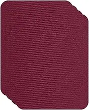 uxcell Down Jacket Repair Patches, 3.7 x 5 Inch Fit for Self Adhesive Fabric Repair Patch Pre-Cut Waterproof Fabric Patches for Jackets Clothing Tent Sleeping Bags (4 Pack, Burgundy)