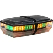 8891059 - 11 Inch Rectangular Amber LED Mini Light Bar - Amber/Green - 1EA