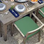 Commonwealth 40691-097-18-19-701 18" x 19" Laguna Herringbone Seat Cushion Green