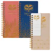 Spirax Platinum Slimline Writing Notebook School Stationery 120-Pages Assorted