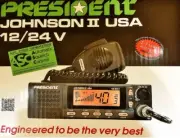 President Electronics Johnson II USA AM Transceiver 40 Channel CB Radio NEW