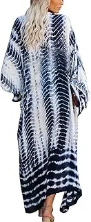 [YouKD] Summer Long Kaftan Dress Bohemian Roomy Beach Robe Cover Up Plus Size Dress for Women