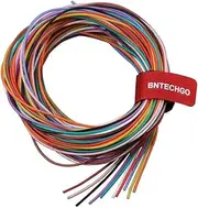 BNTECHGO 26 Gauge Silicone Wire Kit Ultra Flexible 10 Color High Resistant 200 deg C 600V Silicone Rubber Insulation 26 AWG Silicone Wire 30 Strands of Tinned Copper Wire Stranded Wire Model Cable