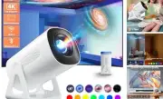 Portable WiFi and Bluetooth Projector - 4K 1080P Supported Mini Movie