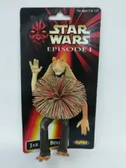 STAR WARS EPISODE 1 Jar Jar Binks Collectible KOOSH Toy Figure 1999 Oddz Hasbro