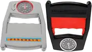 TOGEVAL 2pcs Mechanical Grip Strength Tester Ergonomic Hand Strength Measurement Device for Home Use Durable Dual Hand Trainer with Precise Mechanical Pointer Design