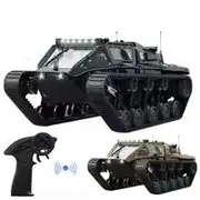 JJRC-Tracked Tank Simulation Model Toy, RC Car, Remote Control Drift, Off-Road Vehicle, Full Scale, LED Light, Gift for Boy, C8812