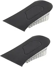PERSELOSO 1 Pair Height Increase Insoles Double Layer Invisible Shoe Lifts for Men and Women Non Slip Lightweight Honeycomb Design Comfortable Fit for Sneakers and Boots Black