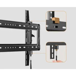 Nb DF80-T 65 至 90 英寸人體工程學互動固定電視壁掛支架