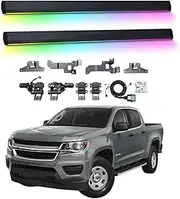 BJOHQ Electric Running Boards Compatible for Chevrolet Colorado 2017-2019 with Light, SUV, Off-Road & Pickup Trucks - Retractable Truck Steps & Nerf Bars