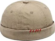 Mens Brimless Hats Outdoor Adjustable Brimless Hat Beanie Cap Adjustable Docker Cap