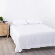 Premium Hotel Quality Flat Sheet, Luxury Soft 2000 Thread Count Bedding, Single-King SK Size Bed