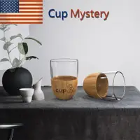 在飛比找ETMall東森購物網優惠-美國cup mystery進口材質原竹用料簡約耐熱高硼硅玻璃