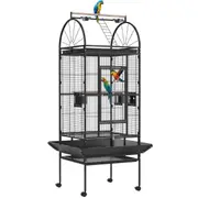 Advwin 176cm Large Bird Cage Pet Cages Parrot Aviary Stand-Alone Budgie Top Ladder
