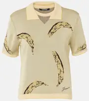 [Jacquemus] Jacquemus Marino jacquard polo shirt UK 4 yellow