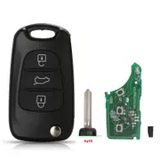 For Hyundai I20 I30 IX35 Avante fit Kia K2 K5 Sportage 433Mhz ID46 Chip 3 Buttons Flip Folding Car Remote Key Fob HY15 Blade